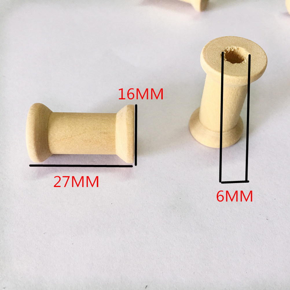 Woodworking Crafts - 60 Adet Doğal Ahşap Makara, Boş