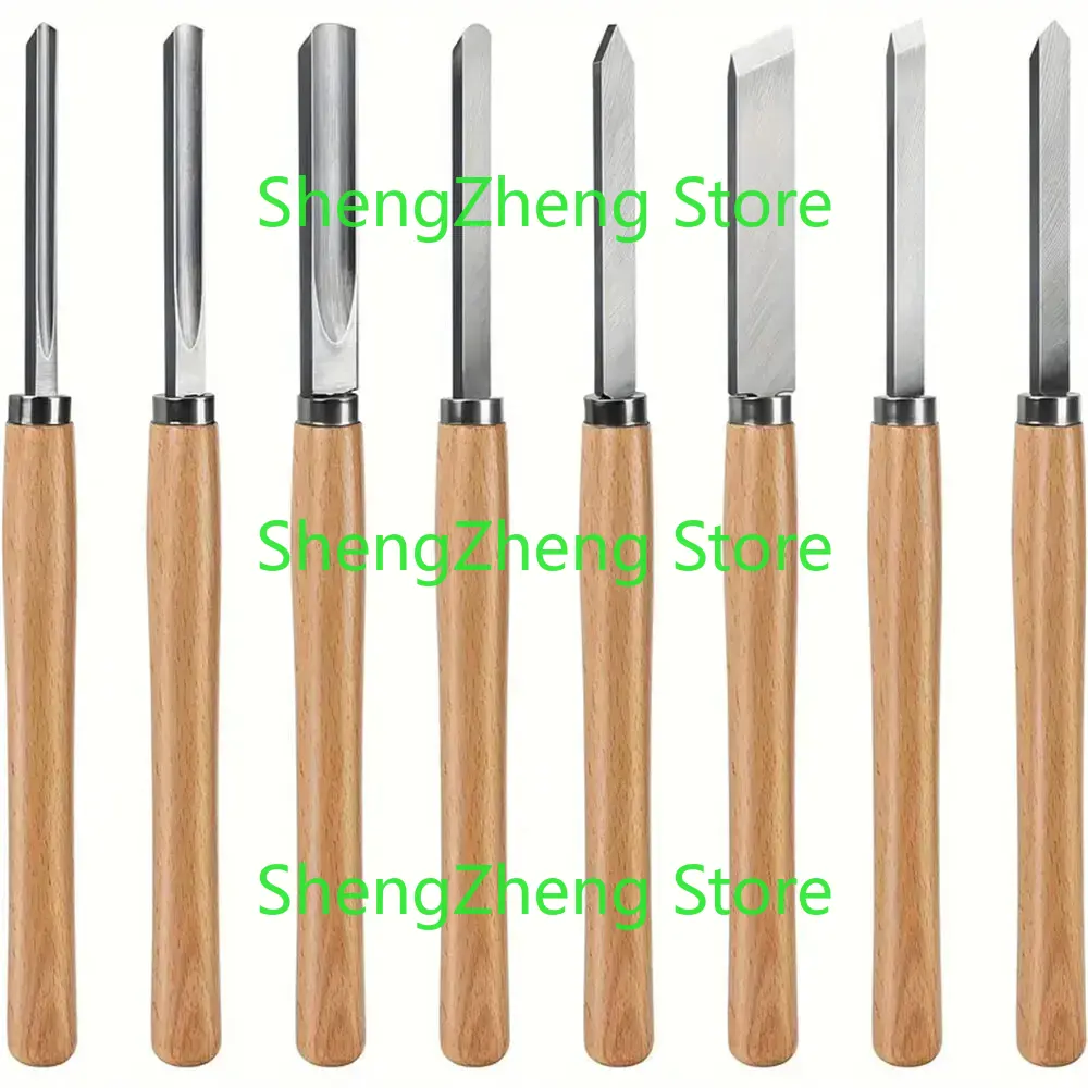 Skew Chisel Wood - 8 adet Profesyonel Ahşap Torna Keski
