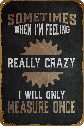 Woodworking Quotes Funny - Ağaç İşçisi Komik Alıntı Posteri Retro
