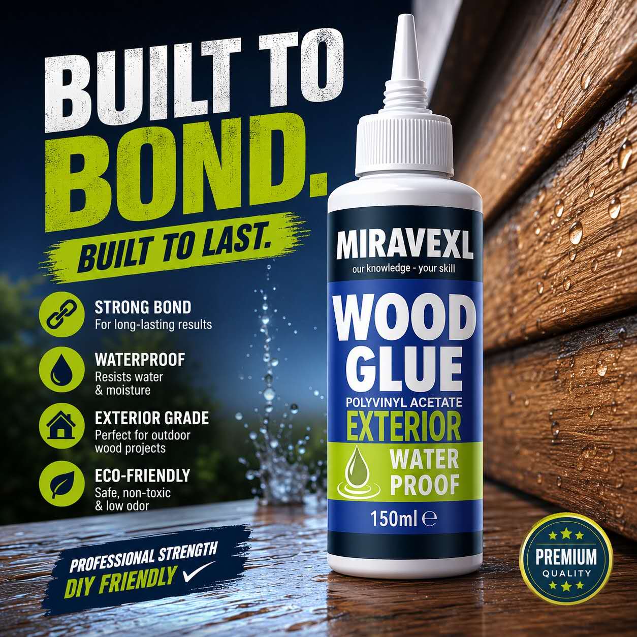 Woodworking Quick Glue - Hızlı Kuruyan Ahşap Yapıştırıcısı, Hızlı Mobilya