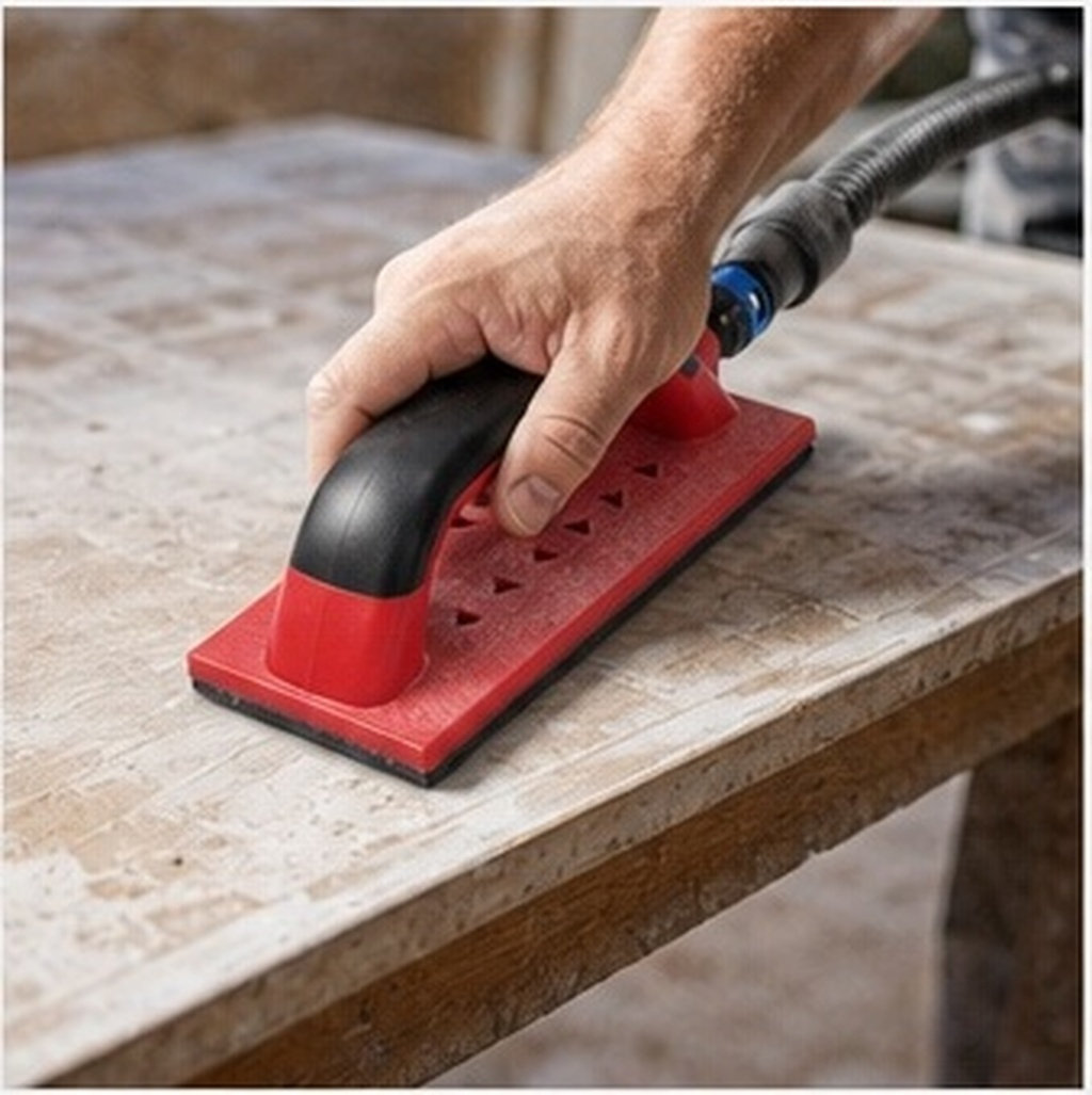 Woodworking Hand Tools - Ahşap İşleme Zımpara Bloğu, Kare Şekilli,
