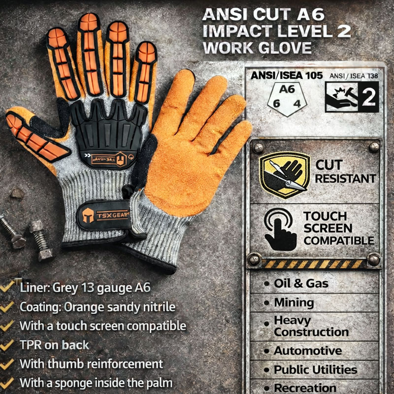 Woodworking Gloves - NMSafety Titreşim Önleyici Kesilmeye Dayanıklı İş