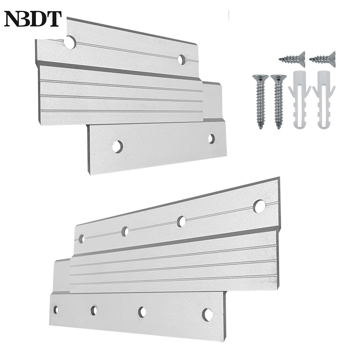 Woodworking French Cleat - 4 Çift Alüminyum 4 