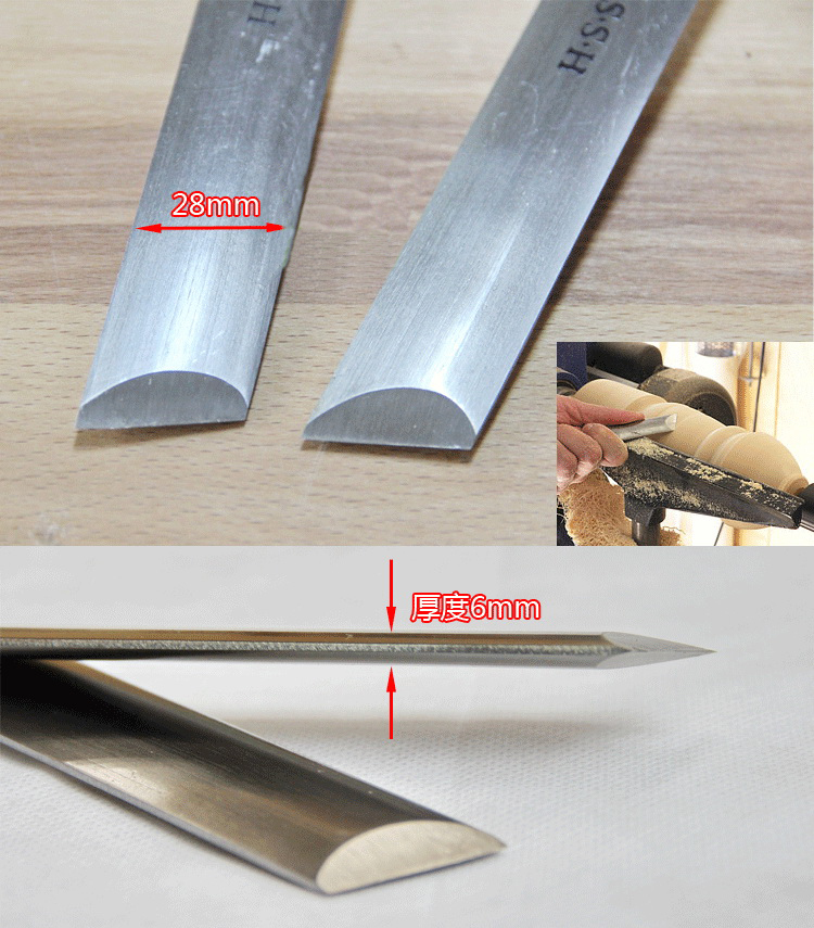A2014-A HSS Oval Eğik Keski 28 - Skew Chisel Wood incelemesi ve fiyatı