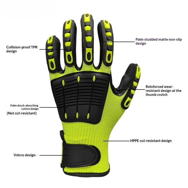 1 Çift Kesilmeye ve Darbeye Da - Woodworking Gloves incelemesi ve fiyatı
