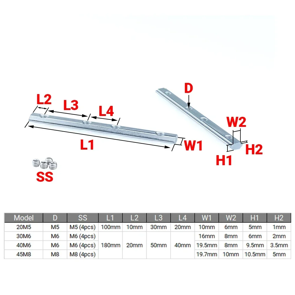 4 adet v-yuvası t-yuvası maran - Woodworking Joint incelemesi ve fiyatı