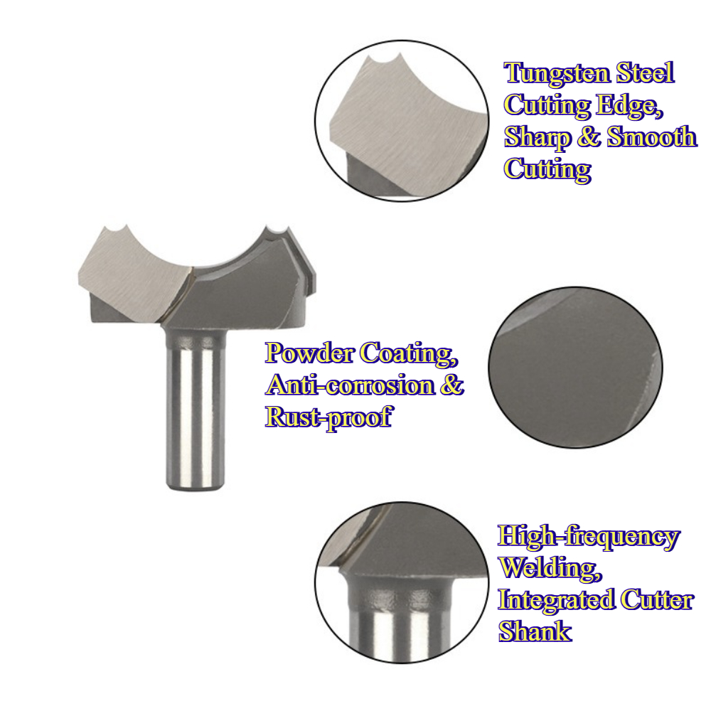 Çift Yaylı Yuvarlak Uçlu Freze - Router Bits For Woodworking incelemesi ve fiyatı