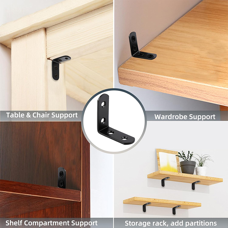 6-20 Adet Siyah Köşe Desteği L - Woodworking Joint incelemesi ve fiyatı