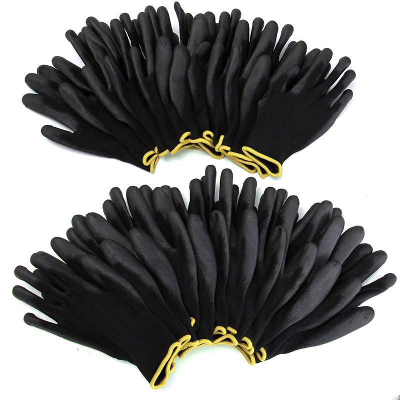 10 çift Polyester Naylon PU Ka - Woodworking Gloves incelemesi ve fiyatı