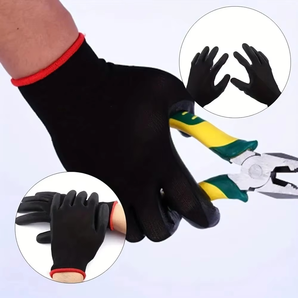 10 çift Polyester Naylon PU Ka - Woodworking Gloves incelemesi ve fiyatı