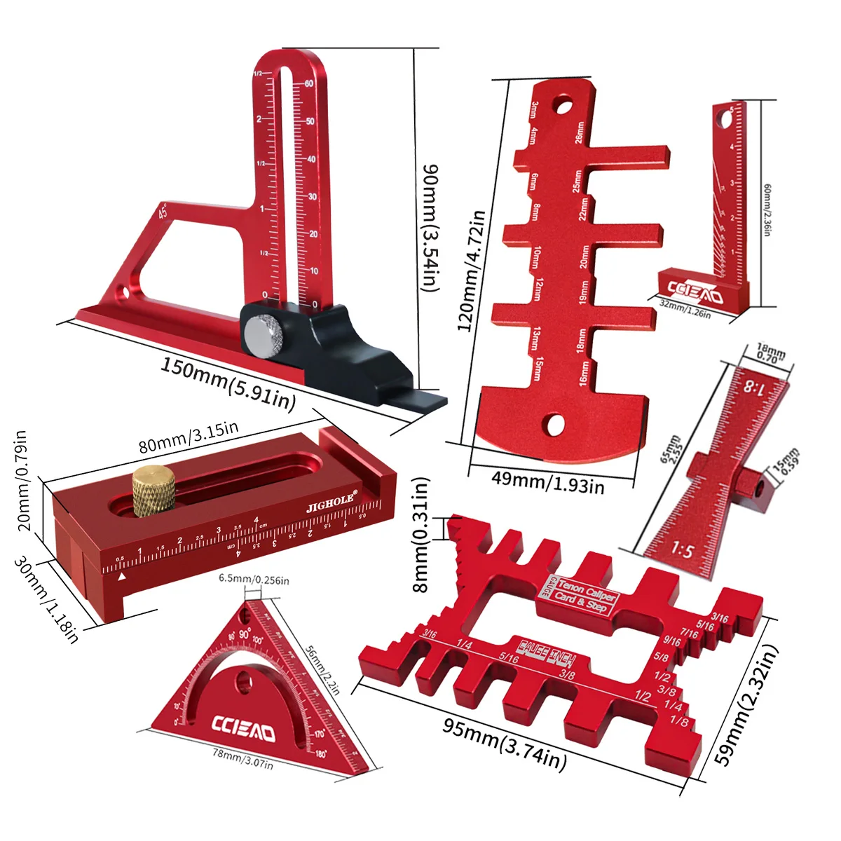 7 Parçalı Alüminyum Alaşımlı A - Woodworking Workshop Layout incelemesi ve fiyatı