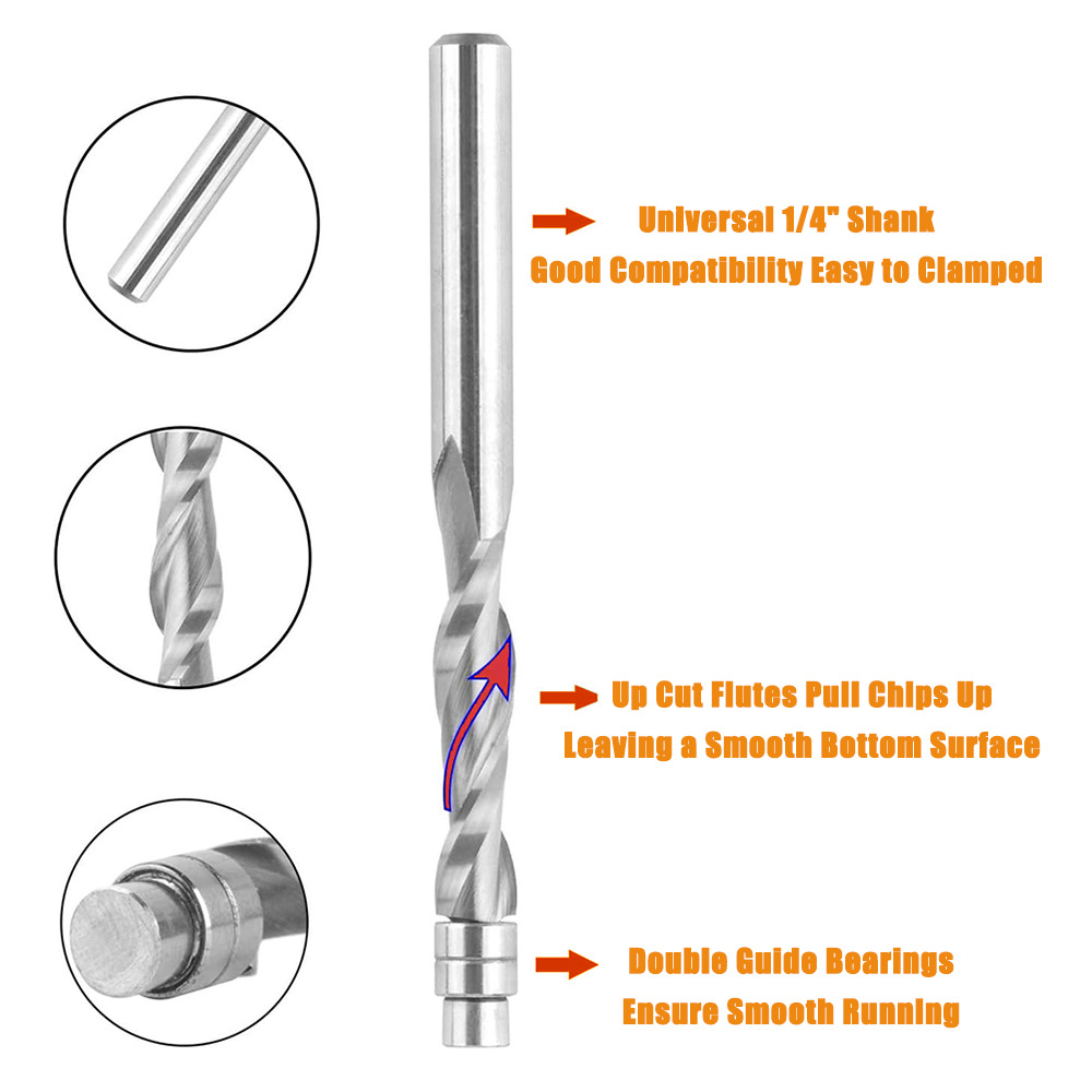 Spiral Kesme Uçlu Freze Ucu, K - Router Bits For Woodworking incelemesi ve fiyatı